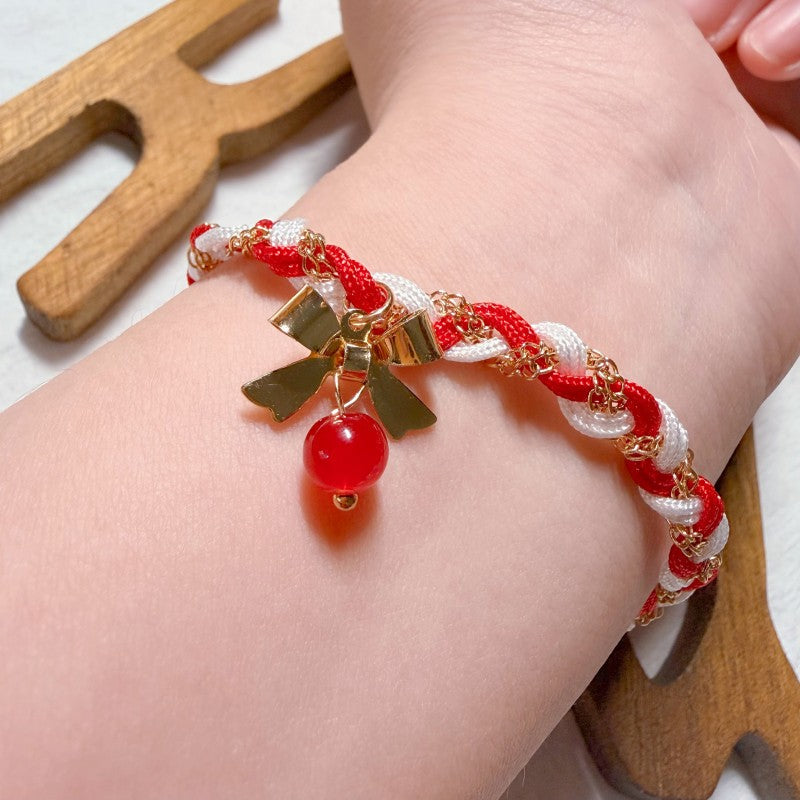 Holiday Knot Handwoven Braided Bracelet | A Small Celebration You Can Wear