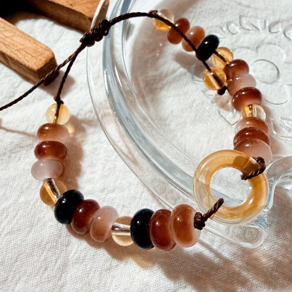 Calm Brown Handwoven Braided Bracelet