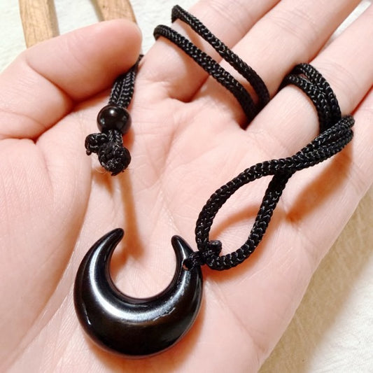 Moonstone Eye Handwoven Necklace