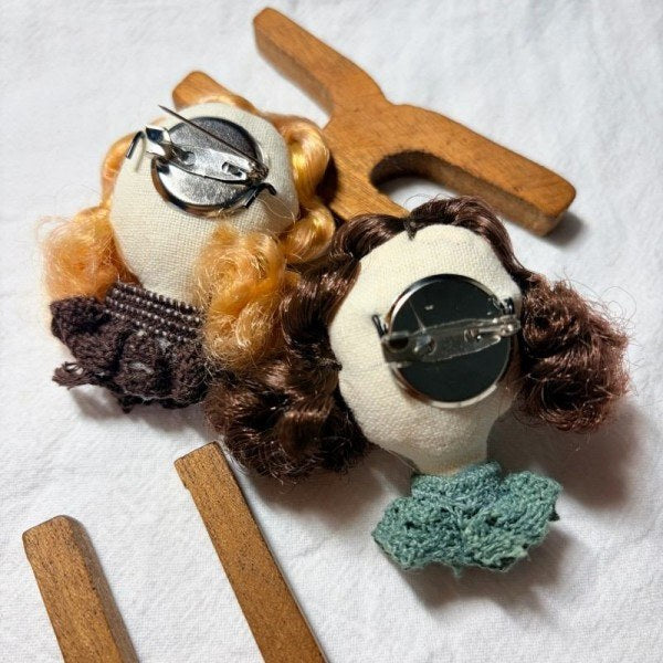 Artsy Girl Handmade Fabric Brooch