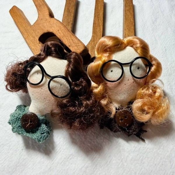 Artsy Girl Handmade Fabric Brooch