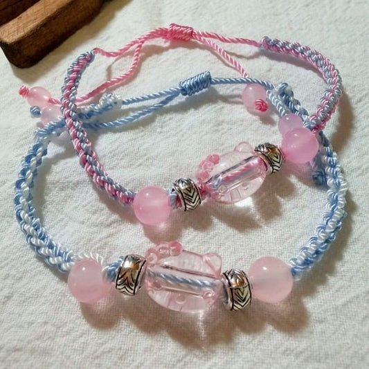 Color Kitty Handwoven Braided Bracelet