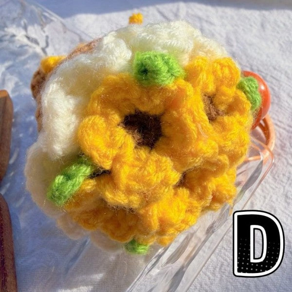 Rose Bouquet Handcrafted Crochet Keychain