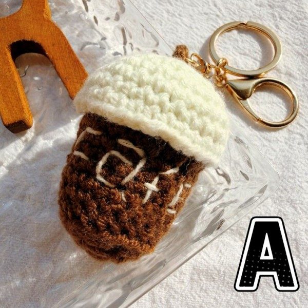 Snack Combo Handcrafted Crochet Keychain
