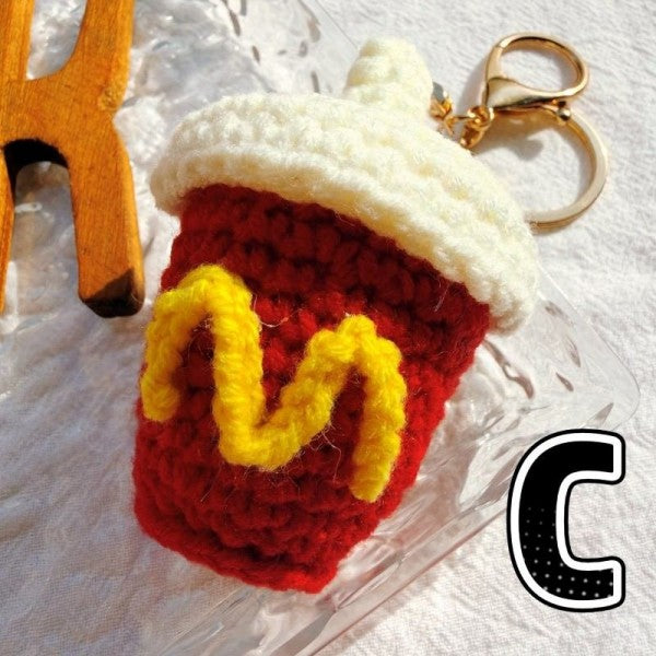 Snack Combo Handcrafted Crochet Keychain