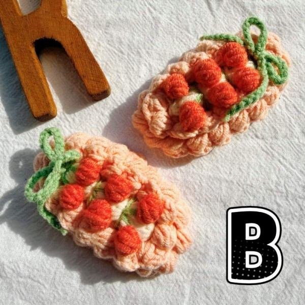 Sweet Slice Crochet Hair Clip Set 2PCS — Knot Within