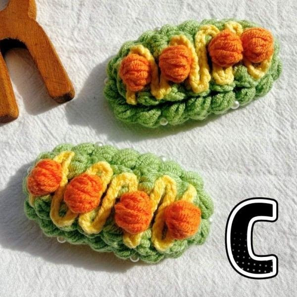 Sweet Slice Handmade Crochet Hair Clip 2PCS