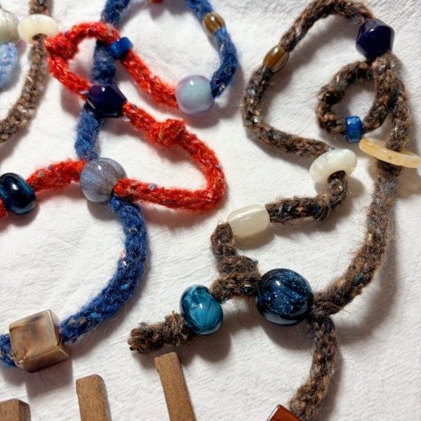 Warm Accent Sweater Chain Necklace