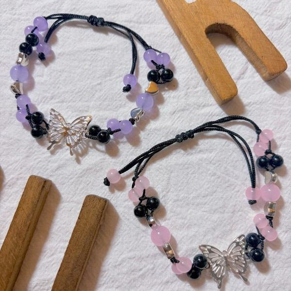 Bold Flutter Handwoven Bracelet Set 2PCS