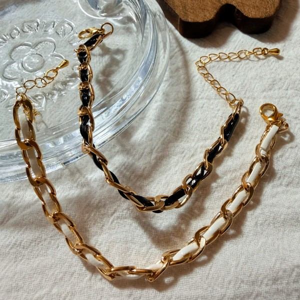 French Mood Handwoven Bracelet Set 2PCS