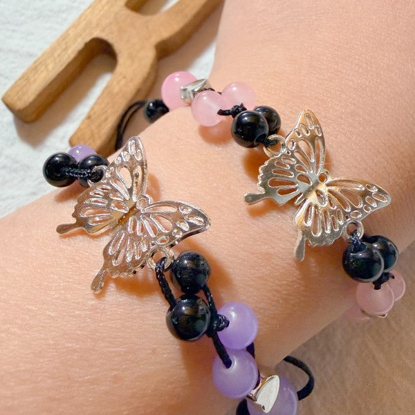 Bold Flutter Handwoven Bracelet Set 2PCS